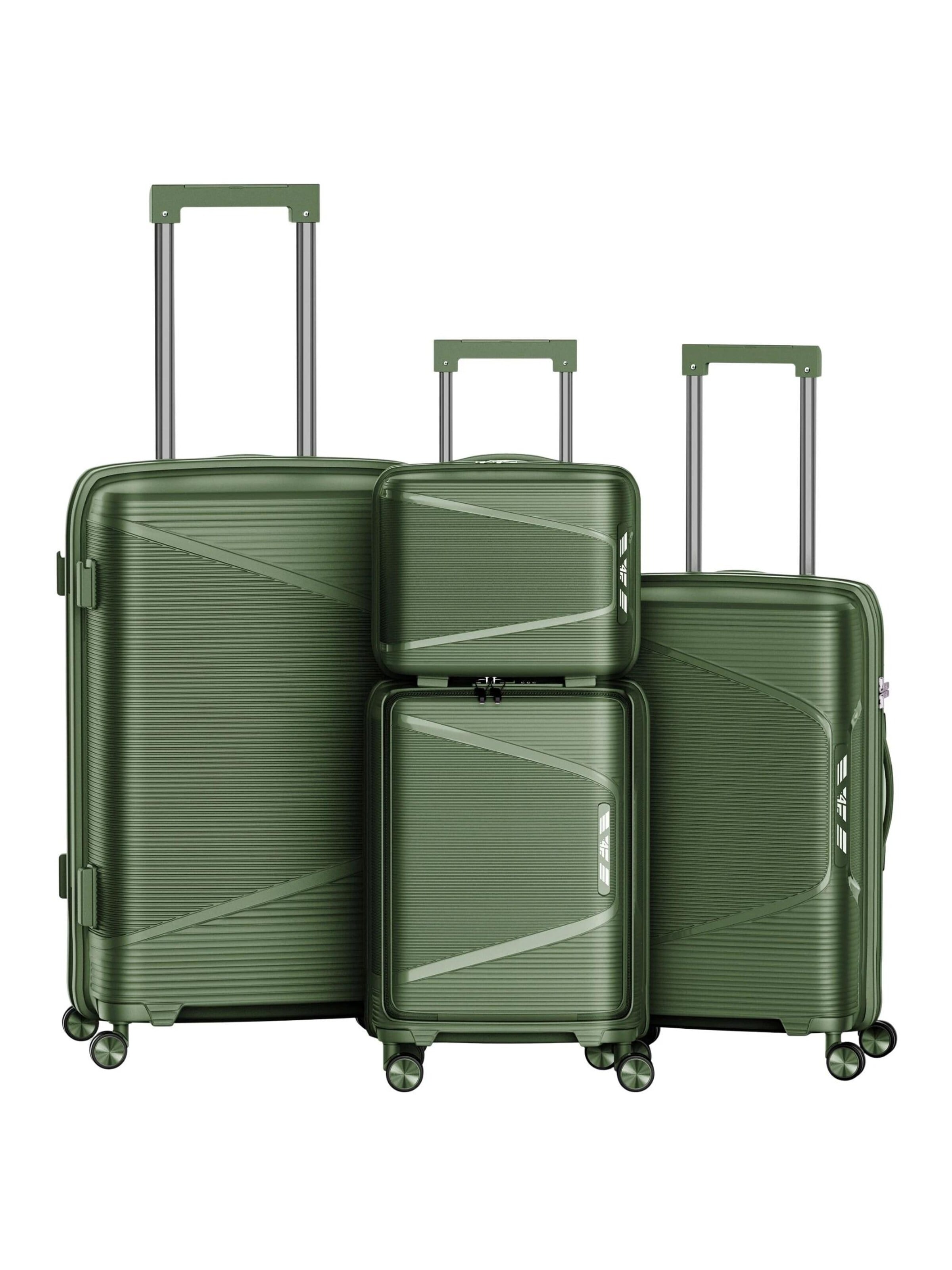 4FLY Suitcase Set 'Linea Lux' in Green: front