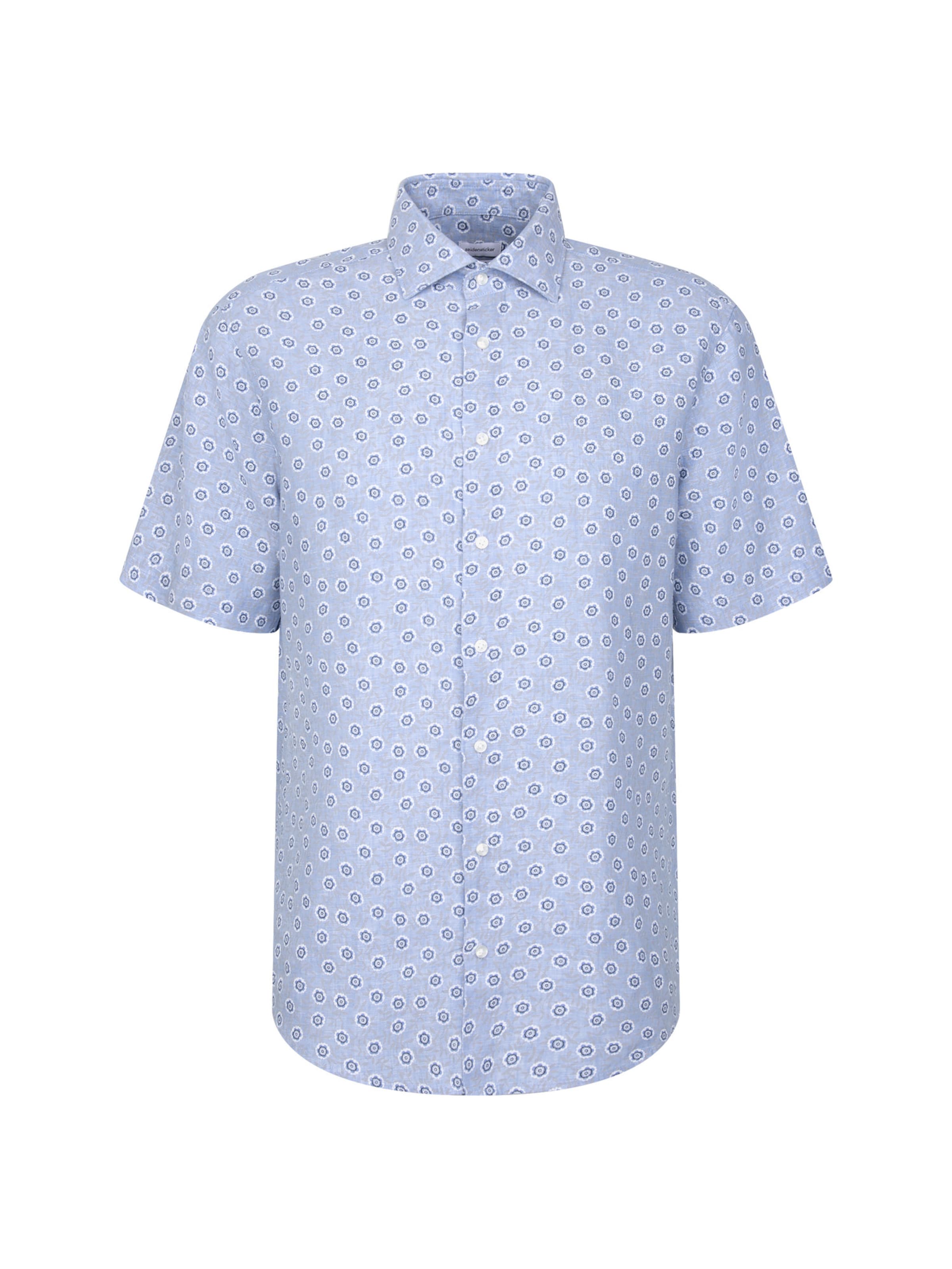 SEIDENSTICKER Regular fit Overhemd in Blauw: voorkant