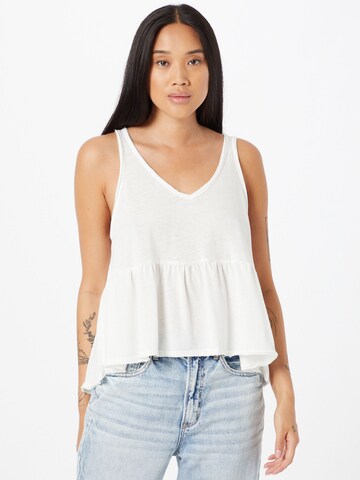 American Eagle Top in White: front