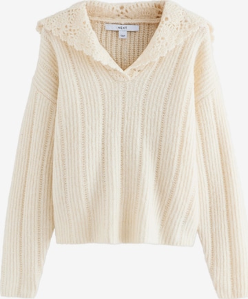 Next Trui in Beige: voorkant