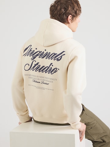 JACK & JONES Mikina 'JWHNORREBRO' – bílá: přední strana