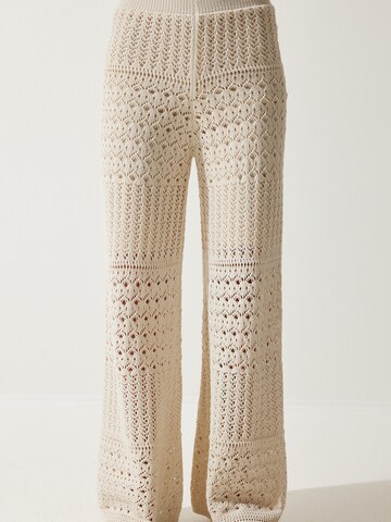 Happiness İstanbul Широкий Штаны в Бежевый: спереди