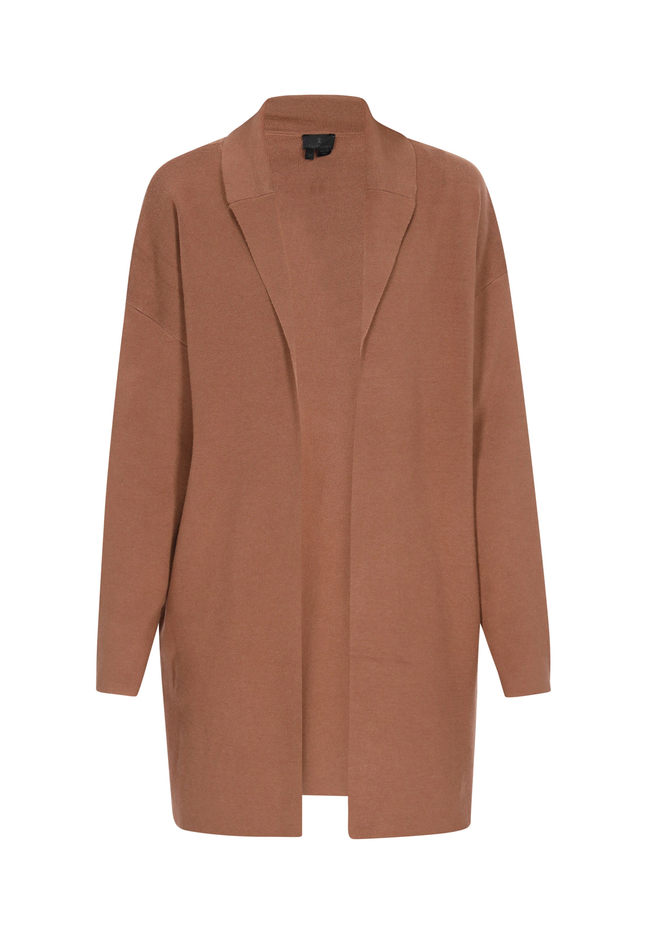 DreiMaster Klassik Πλεκτή ζακέτα 'Classic Look' σε καφέ: μπροστά