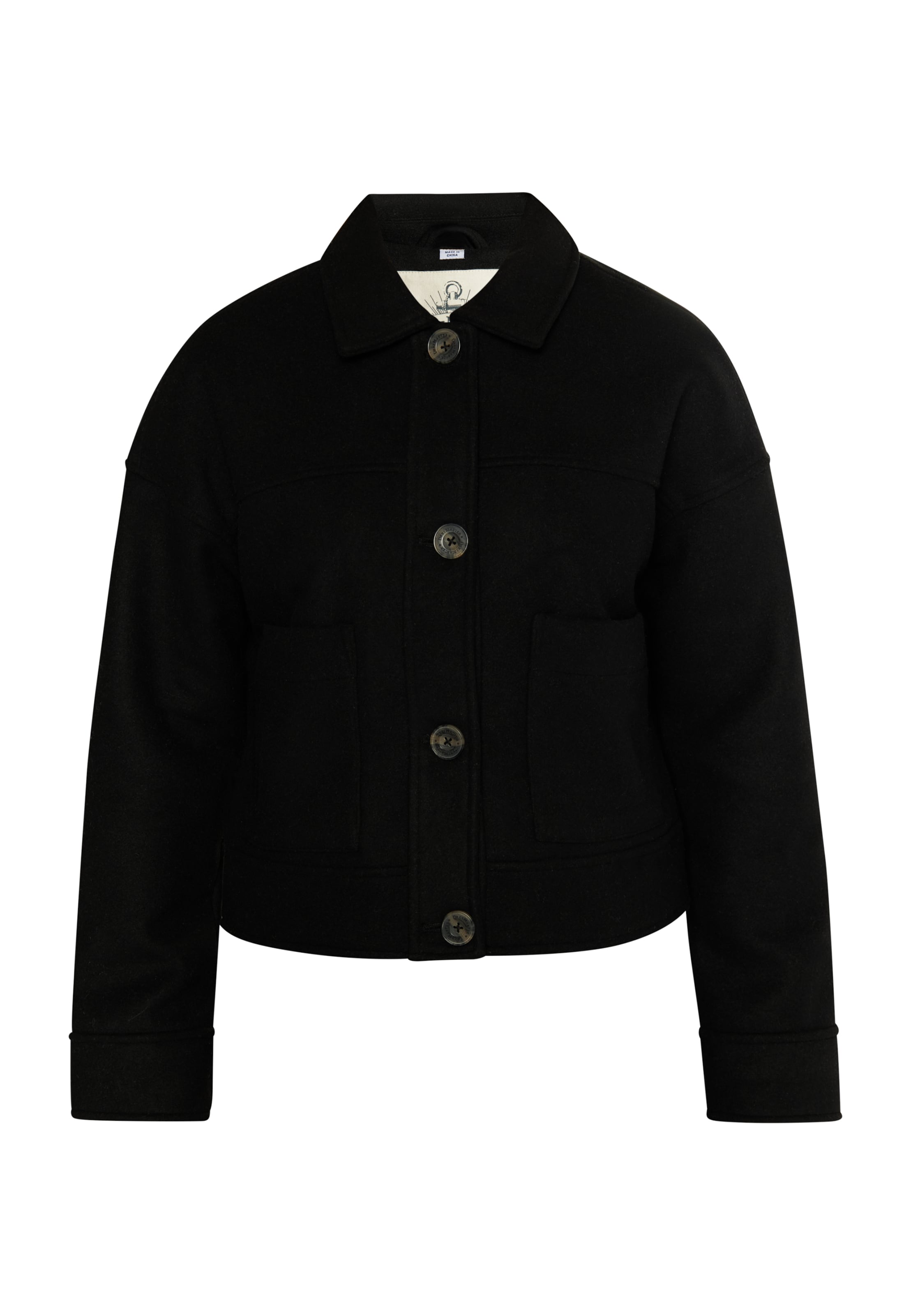 DreiMaster Vintage Přechodná bunda – černá: přední strana