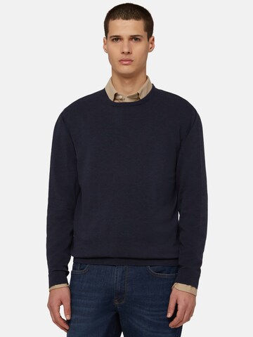 Boggi Milano Sweater 'Pima' in Blue: front