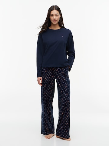 Pijama de la TOMMY HILFIGER pe albastru: față