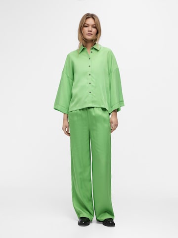 Wide Leg Pantalon OBJECT en vert