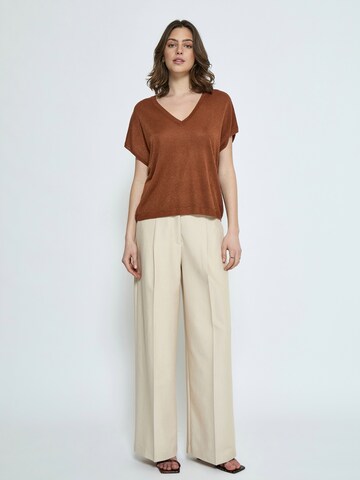 Pullover 'Carlina' di minus in marrone