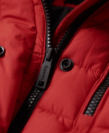 Superdry Winter Jacket 'Fuji' in Red