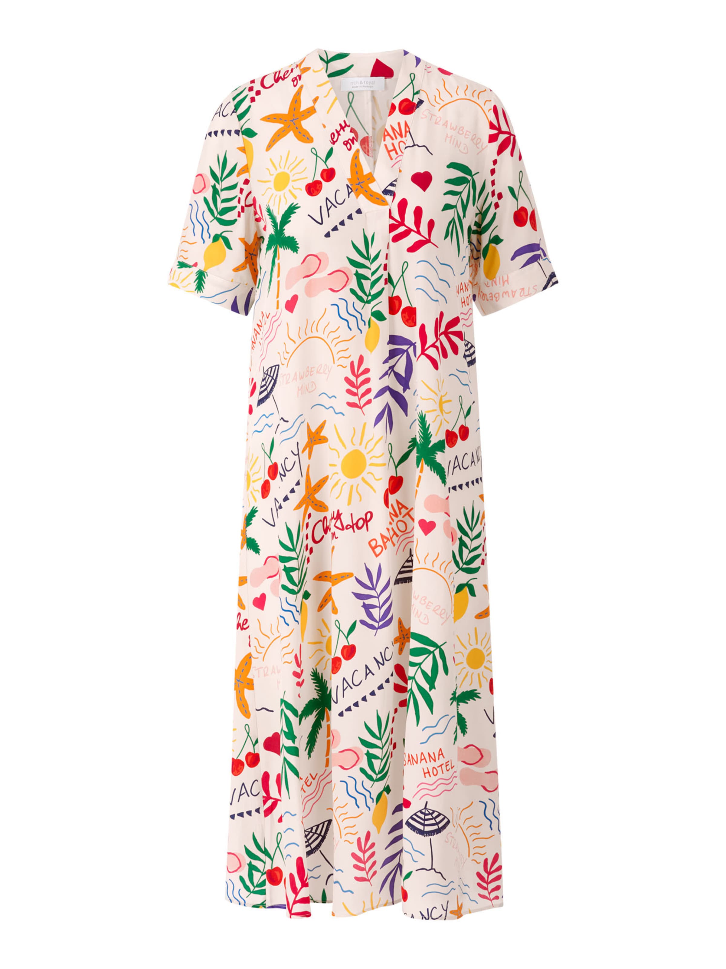 Rich & Royal Jurk in Wit: voorkant