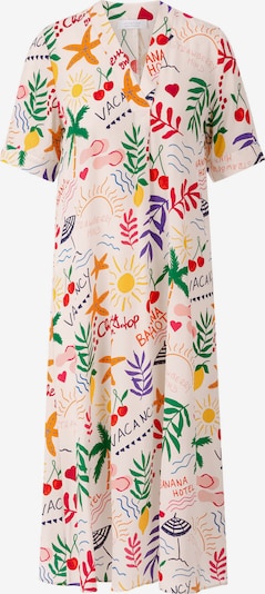 Rochie Rich & Royal pe verde iarbă / mov deschis / roșu orange / alb murdar, Vizualizare produs