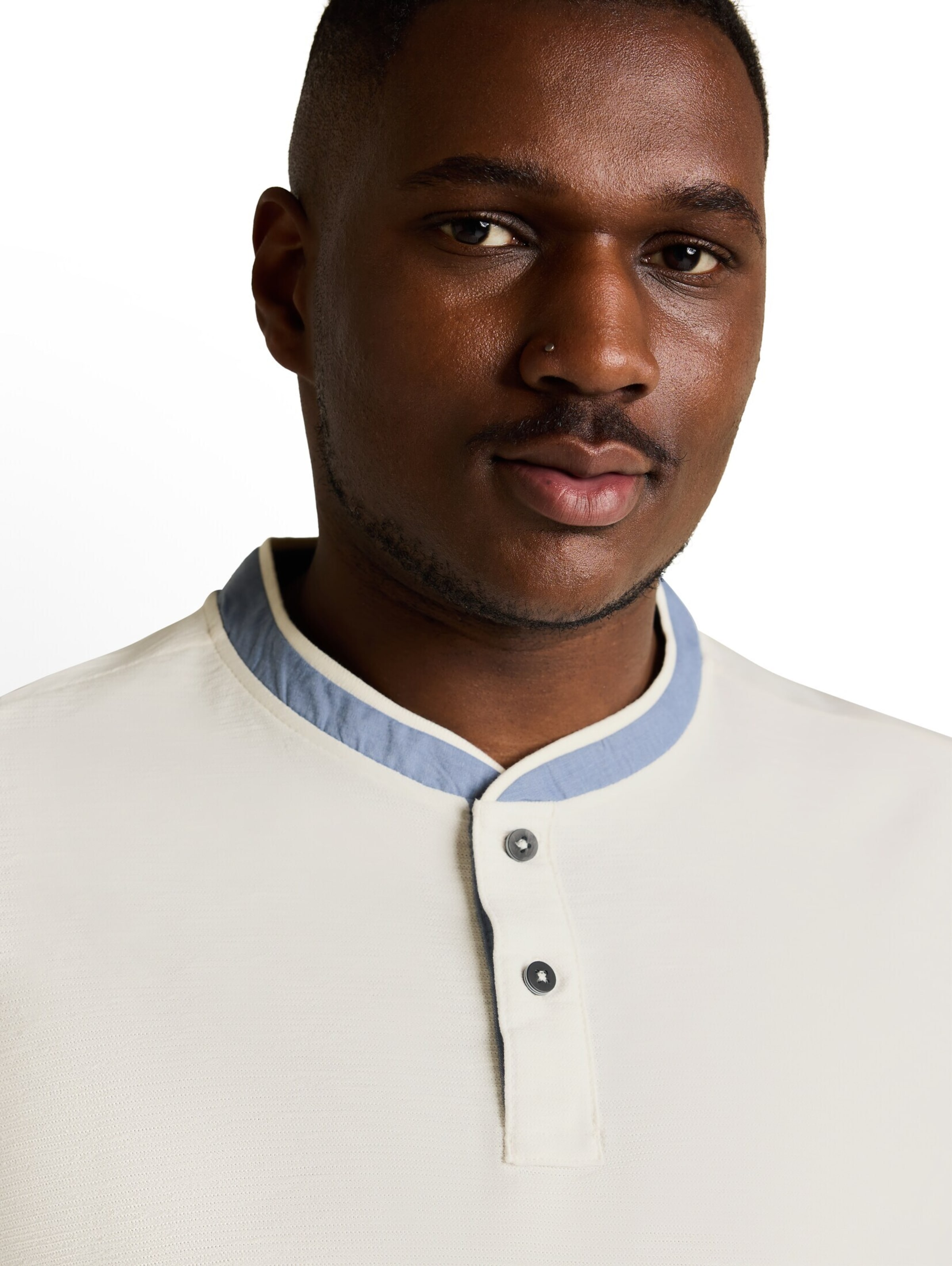 TOM TAILOR Men + Poloshirt in Weiß