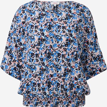 s.Oliver Blouse in Blauw: voorkant