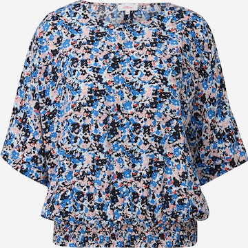 s.Oliver Blouse in Blauw: voorkant