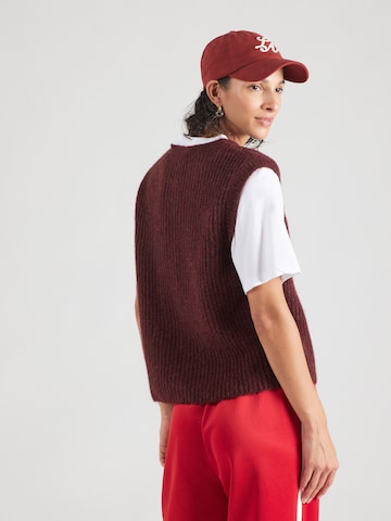 AMERICAN VINTAGE Pletená vesta 'EAST' - Červená