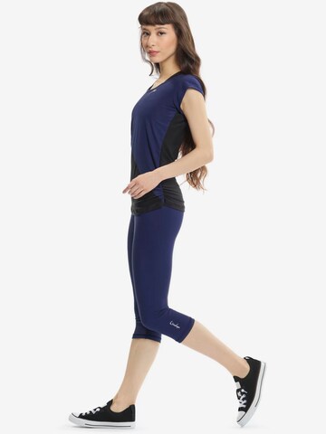 Skinny Pantalon de sport 'HWL217C' Winshape en bleu