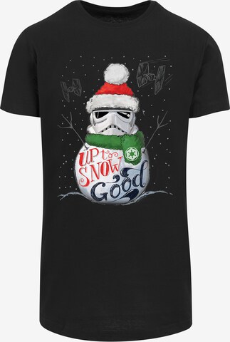 F4NT4STIC Shirt 'Star Wars Stromtrooper Up To Snow Good' in Black: front
