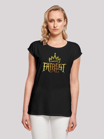F4NT4STIC Shirt 'Disney The Descendents Fairest Gold' in Zwart: voorkant