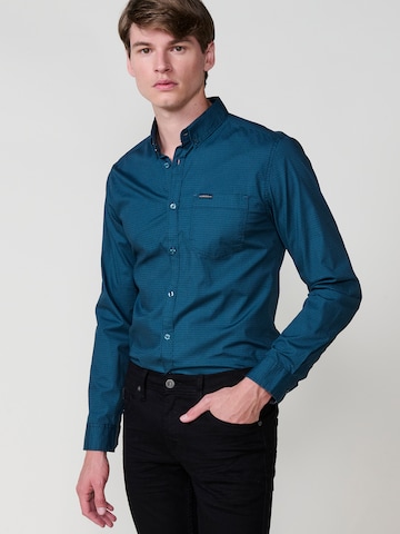 Coupe regular Chemise KOROSHI en bleu