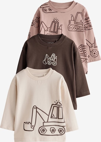 Next Shirt in Beige: voorkant