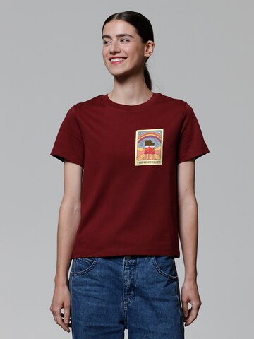 T-shirt 'Tarot The Chocolate' Watapparel en rouge : devant