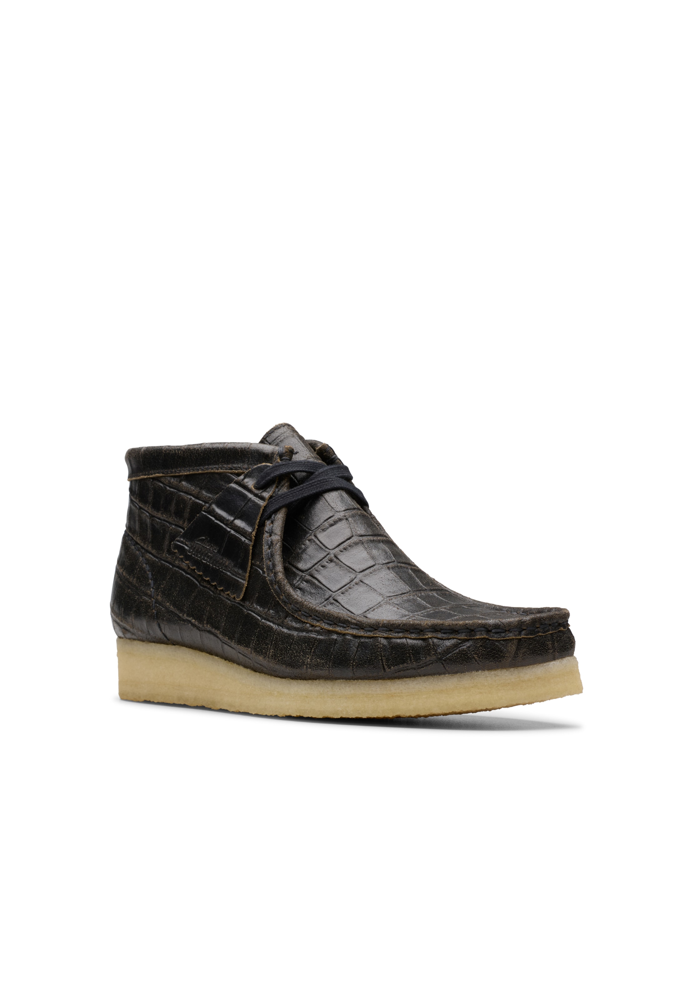 CLARKS Veterschoen 'Wallabee Boot' in Bruin