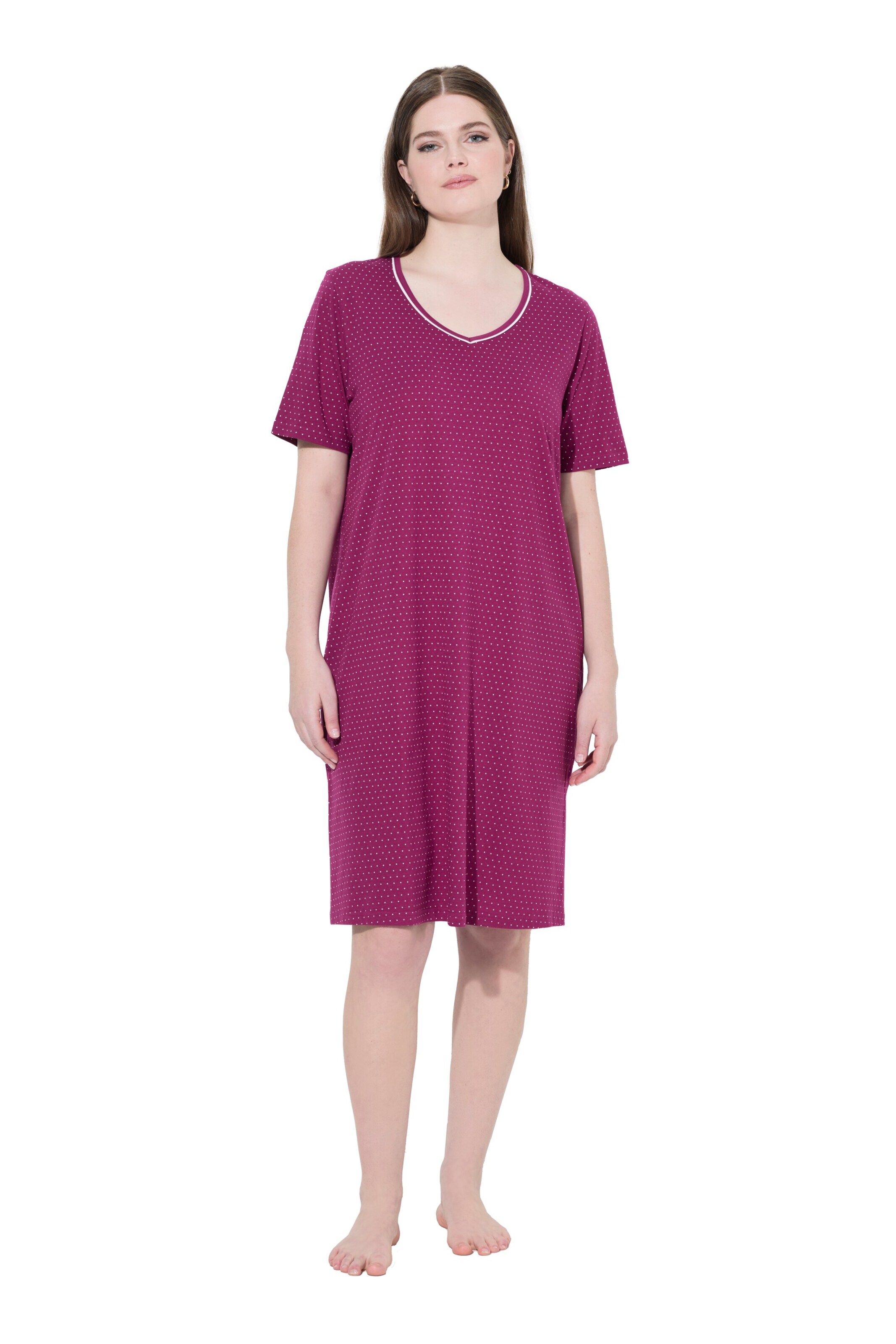 Ulla Popken Nachthemd in Roze: voorkant