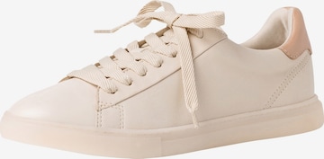 Baskets basses TAMARIS en beige : devant