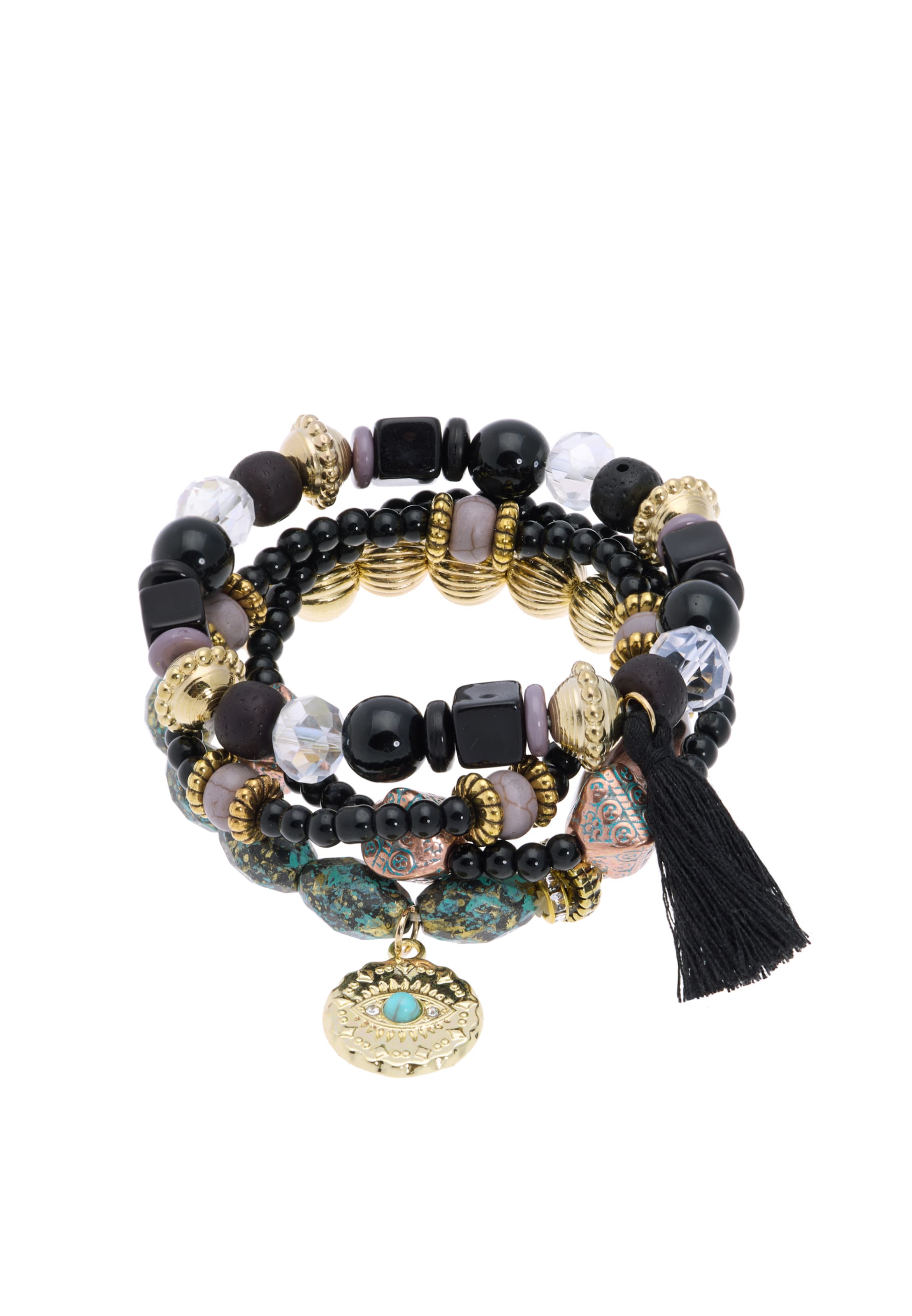 usha FESTIVAL - Pulsera en negro: frente