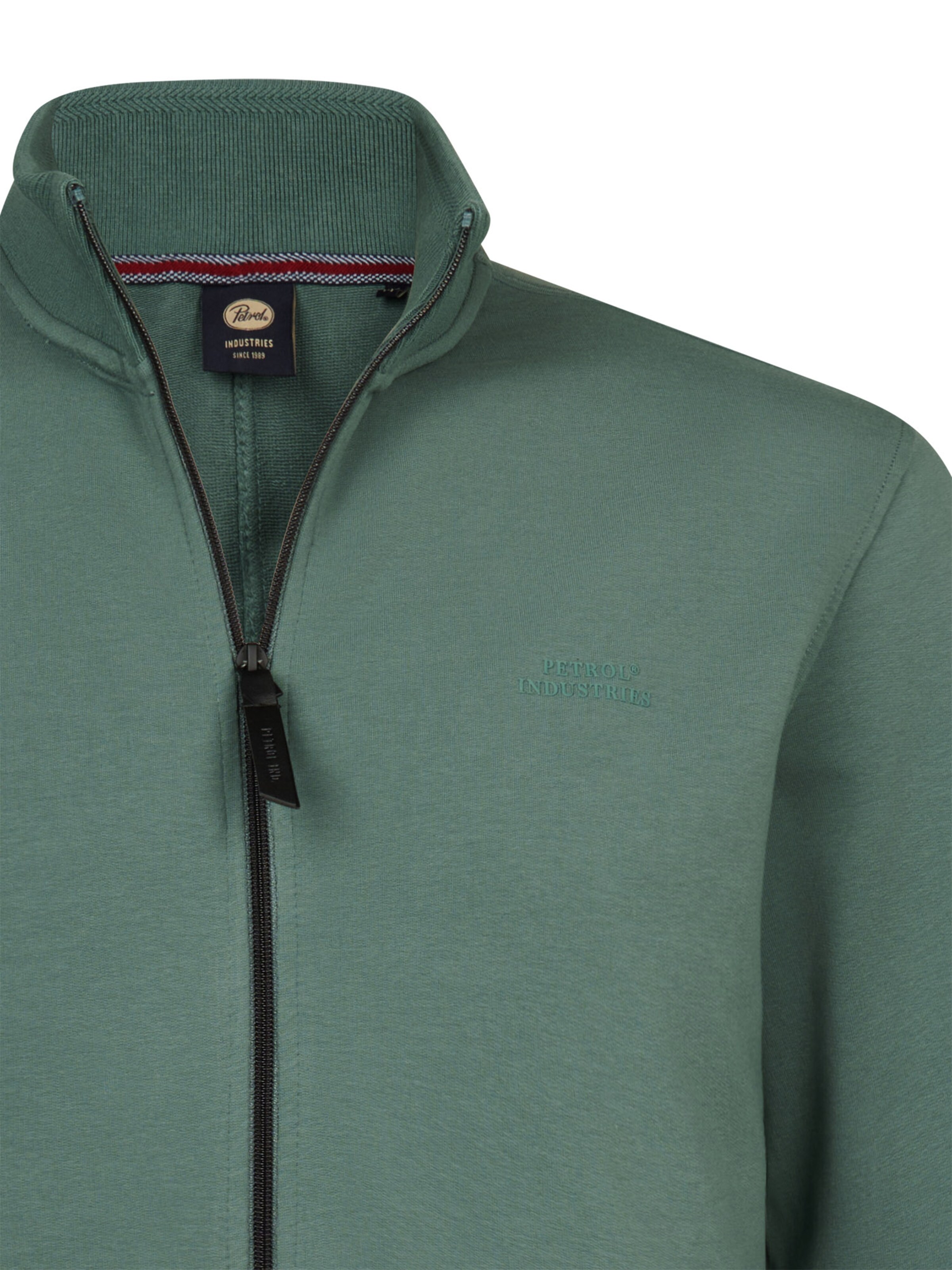 Petrol Industries Кофта на молнии в Зеленый