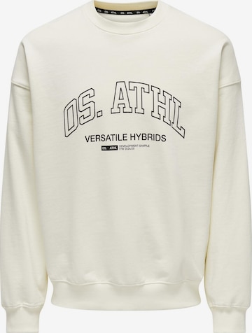 Only & Sons Sweatshirt 'Alta' i hvid: forside