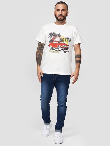 Recovered Shirt 'Ford Tropical Mustang' in White