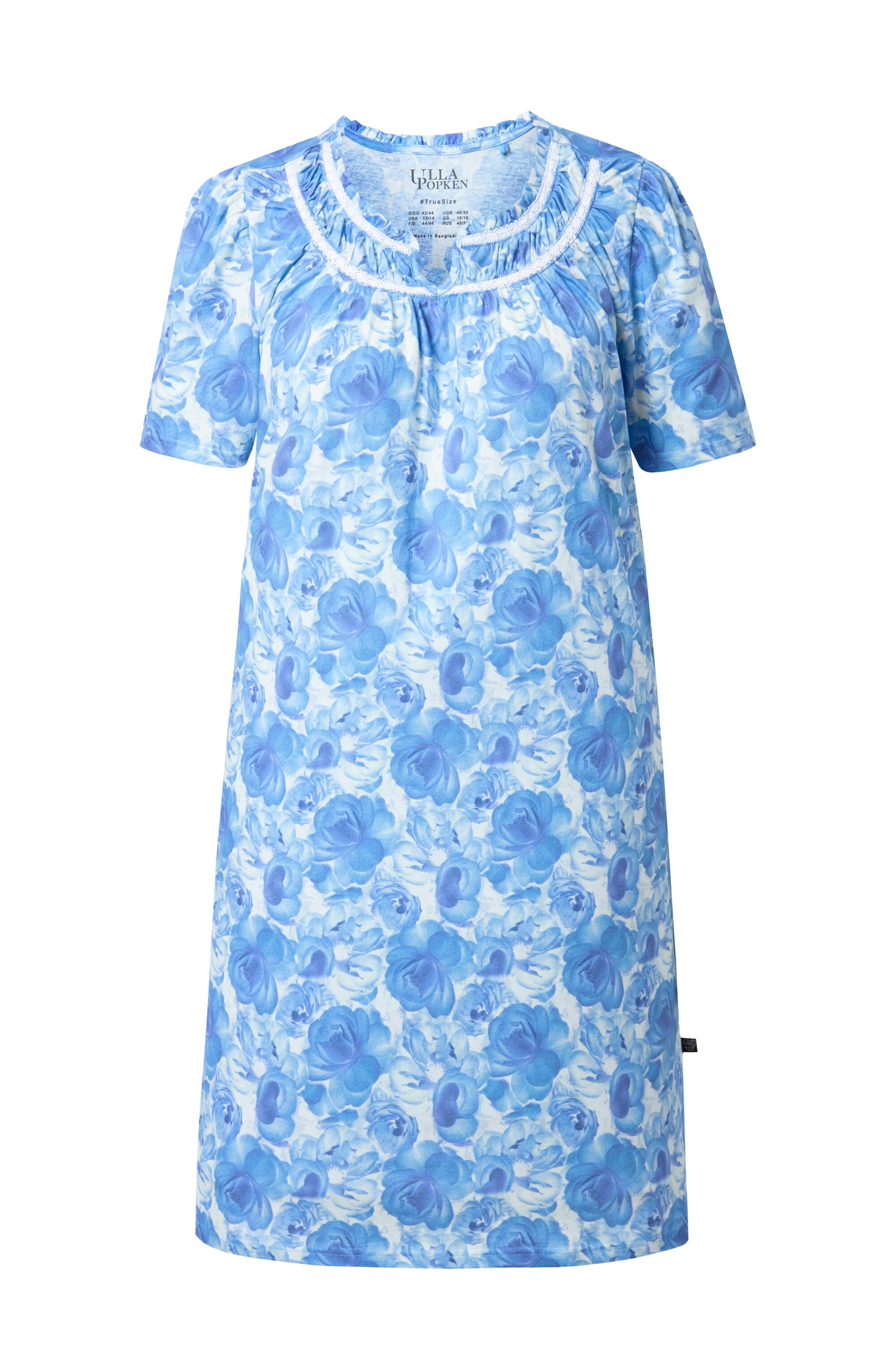 Ulla Popken Nightgown in Blue: front