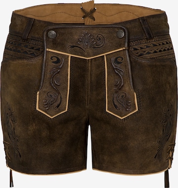 Regular Pantalon folklorique 'Ella' SPIETH & WENSKY en marron : devant