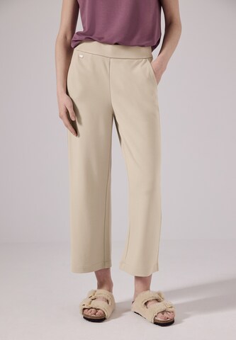 Street One Studio Wide leg Pants in Beige: front