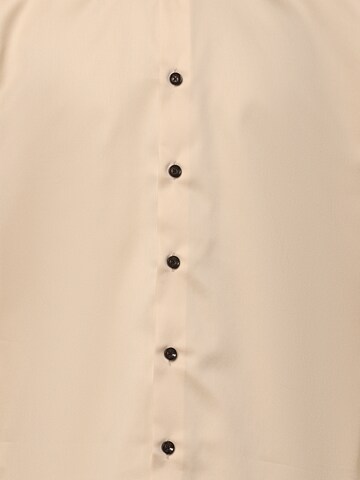 Finshley & Harding Slim fit Button Up Shirt in Beige
