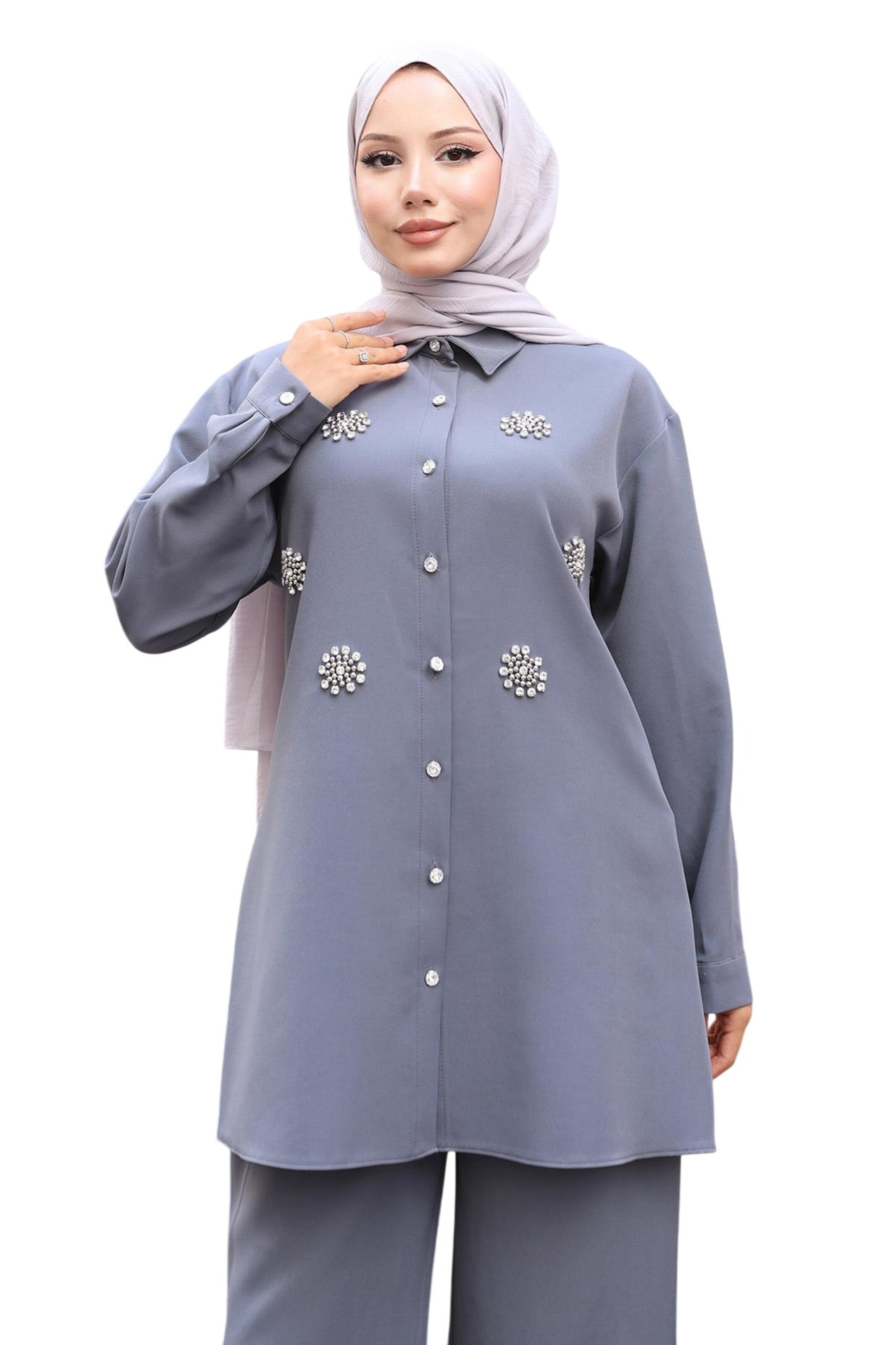 MODAMIHRAM Broekpak in Grijs