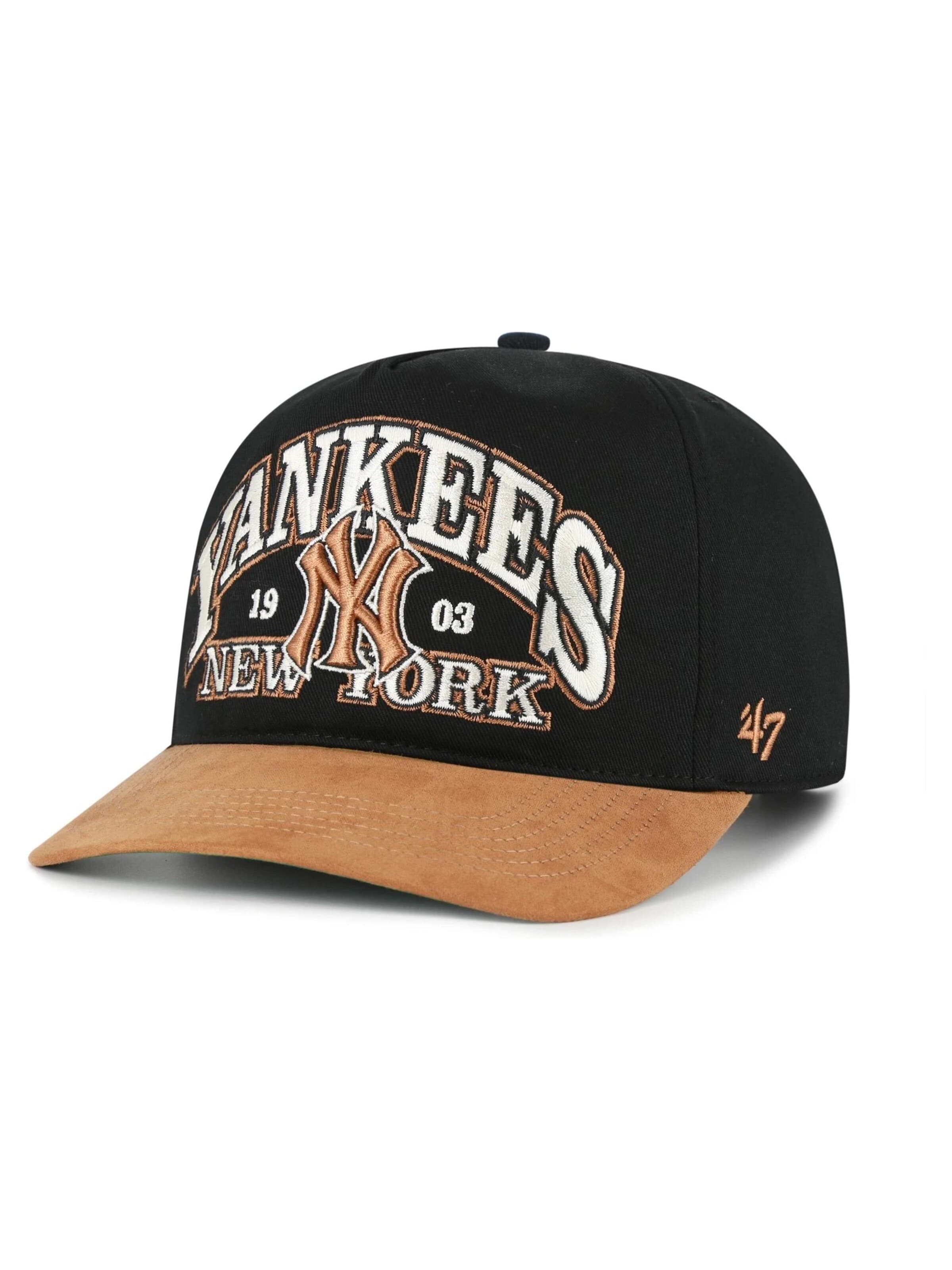 47 BrandŠilterica 'Gorra 47 brand negra yankees brentwood suede hitch cap' - crna boja: prednji dio