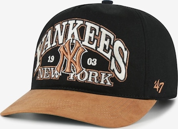 47 BrandŠilterica 'Gorra 47 brand negra yankees brentwood suede hitch cap' - crna boja: prednji dio