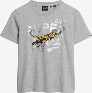 T-shirt 'Reworked Classics' Superdry en gris : devant