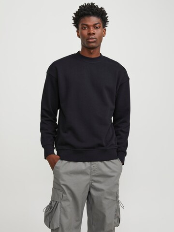 JACK & JONES Суичър 'Collective' в черно: отпред