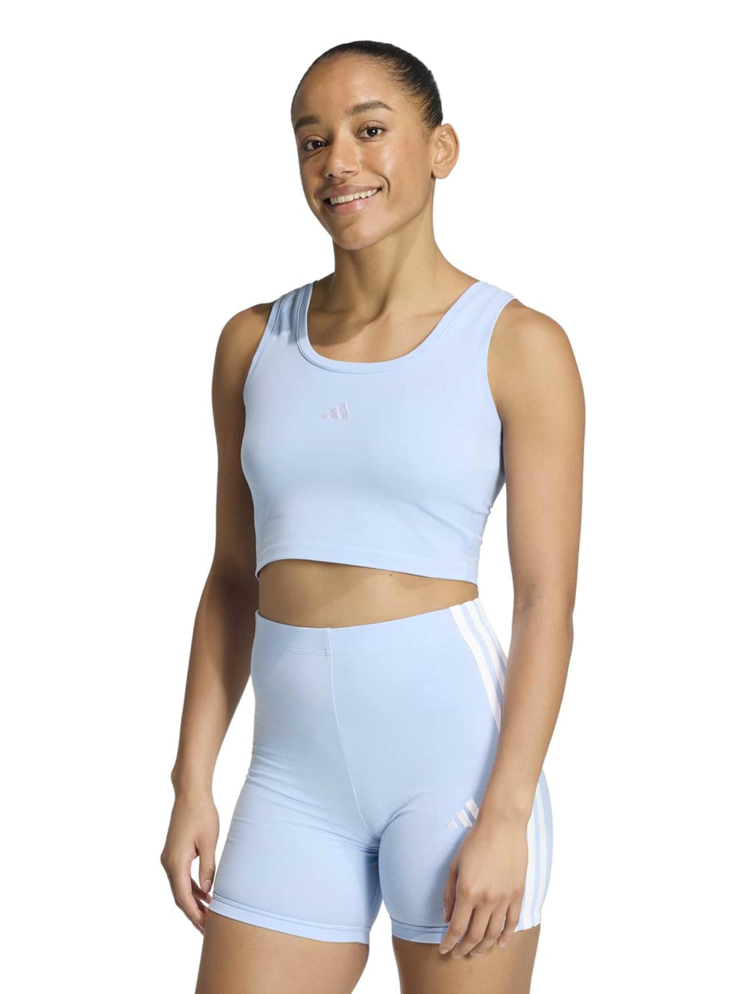 ADIDAS SPORTSWEAR - Top deportivo 'Essentials' en azul: frente