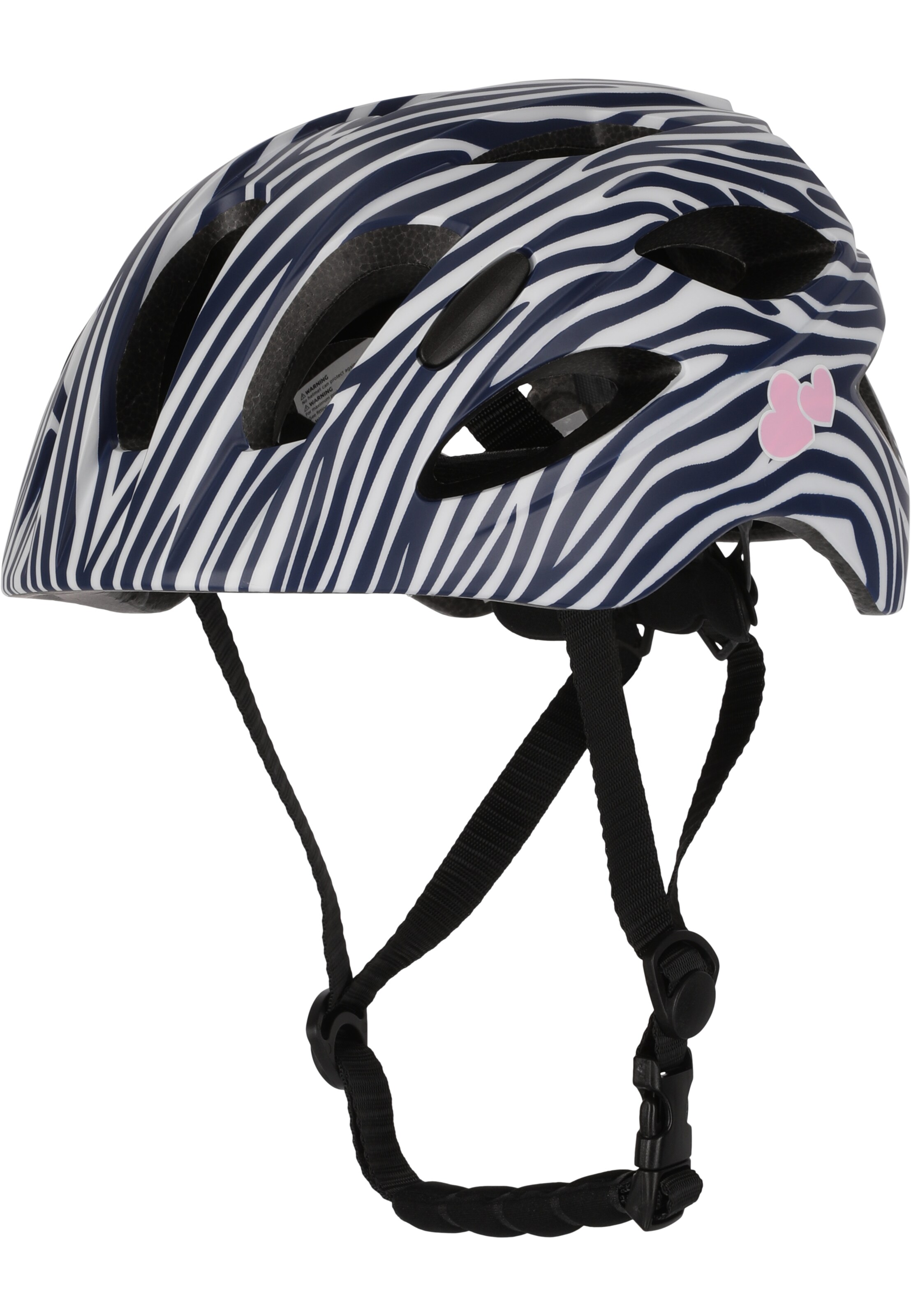 Crazy Safety Helmet 'Cool Stribes' in White: front