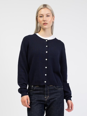 BROKE + SCHÖN Knit Cardigan in Blue: front