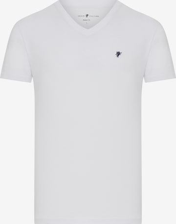 T-Shirt 'Barrow' DENIM CULTURE en blanc : devant