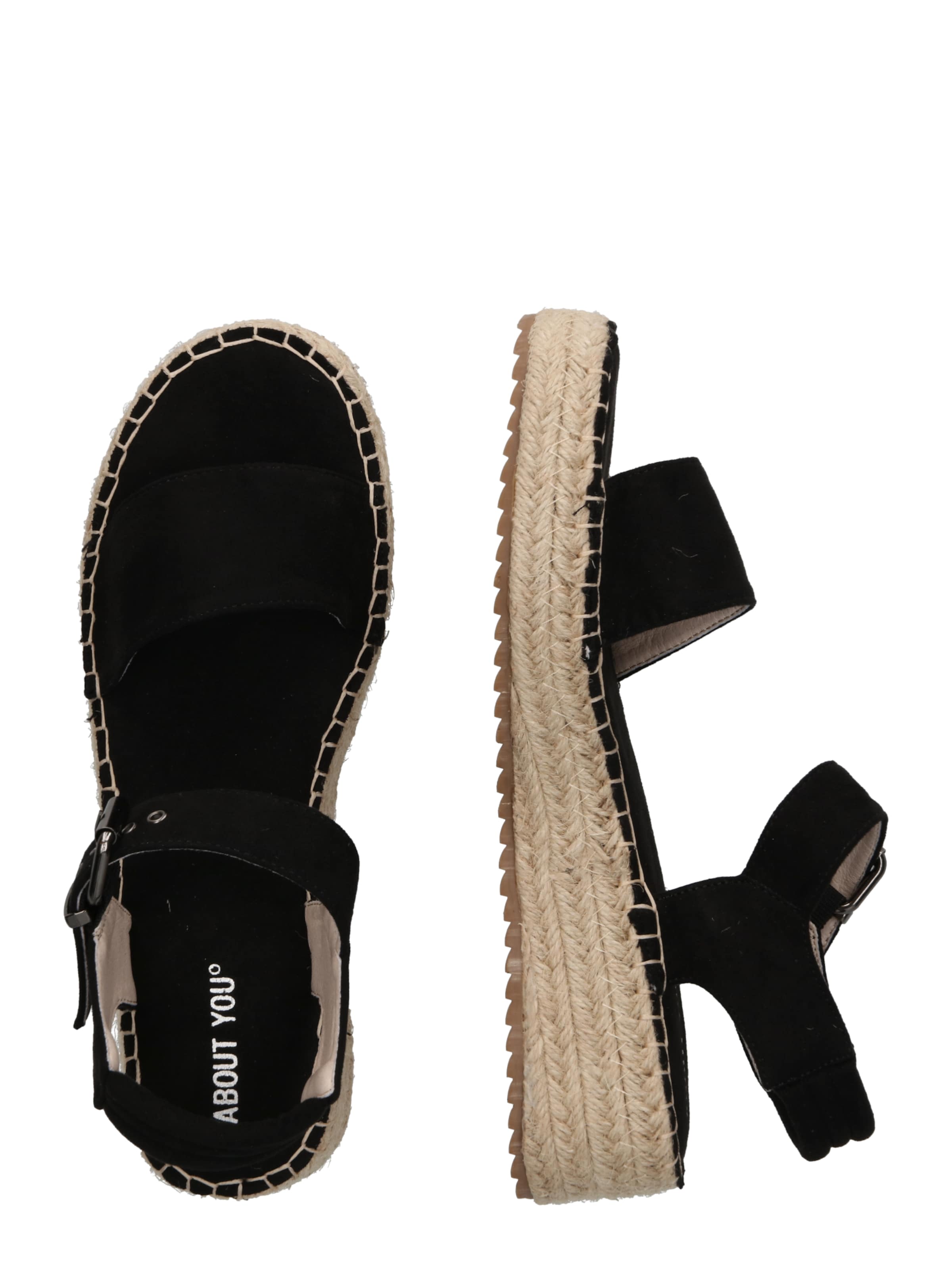 Sandale 'Lejla' de la ABOUT YOU pe negru