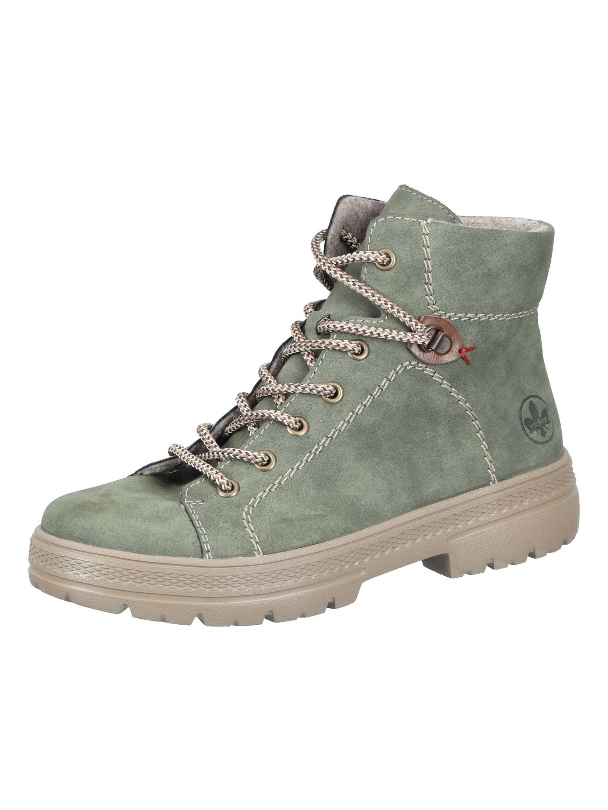 Rieker Ankle Boots 'Stiefeletten' in Green: front