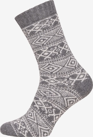 HomeOfSocks Socken 'HOS4510' in Grau: Vorderseite