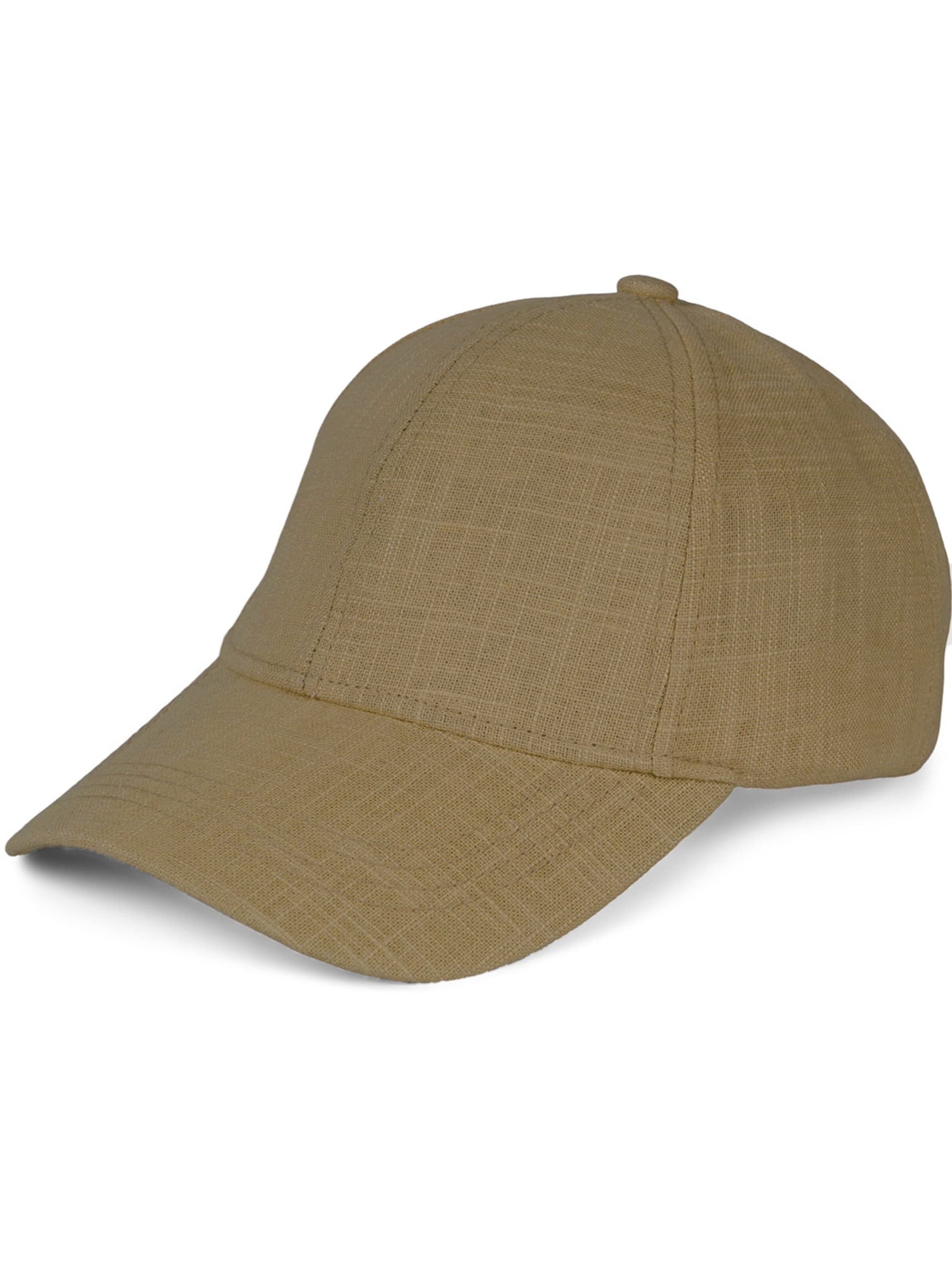 styleBREAKER Cap 'Leinen Baseball Cap' in Green: front