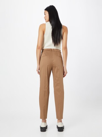 JOOP! Regular Trousers with creases in Beige